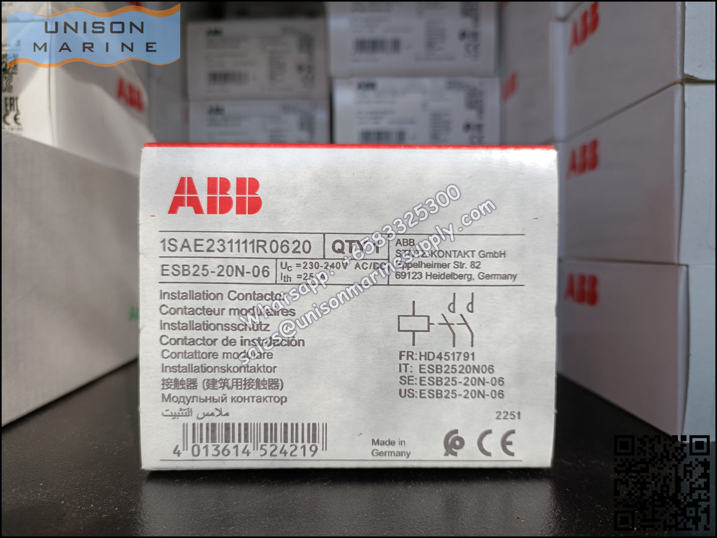 ABB Installation contactors ESB Series ESB25-20N