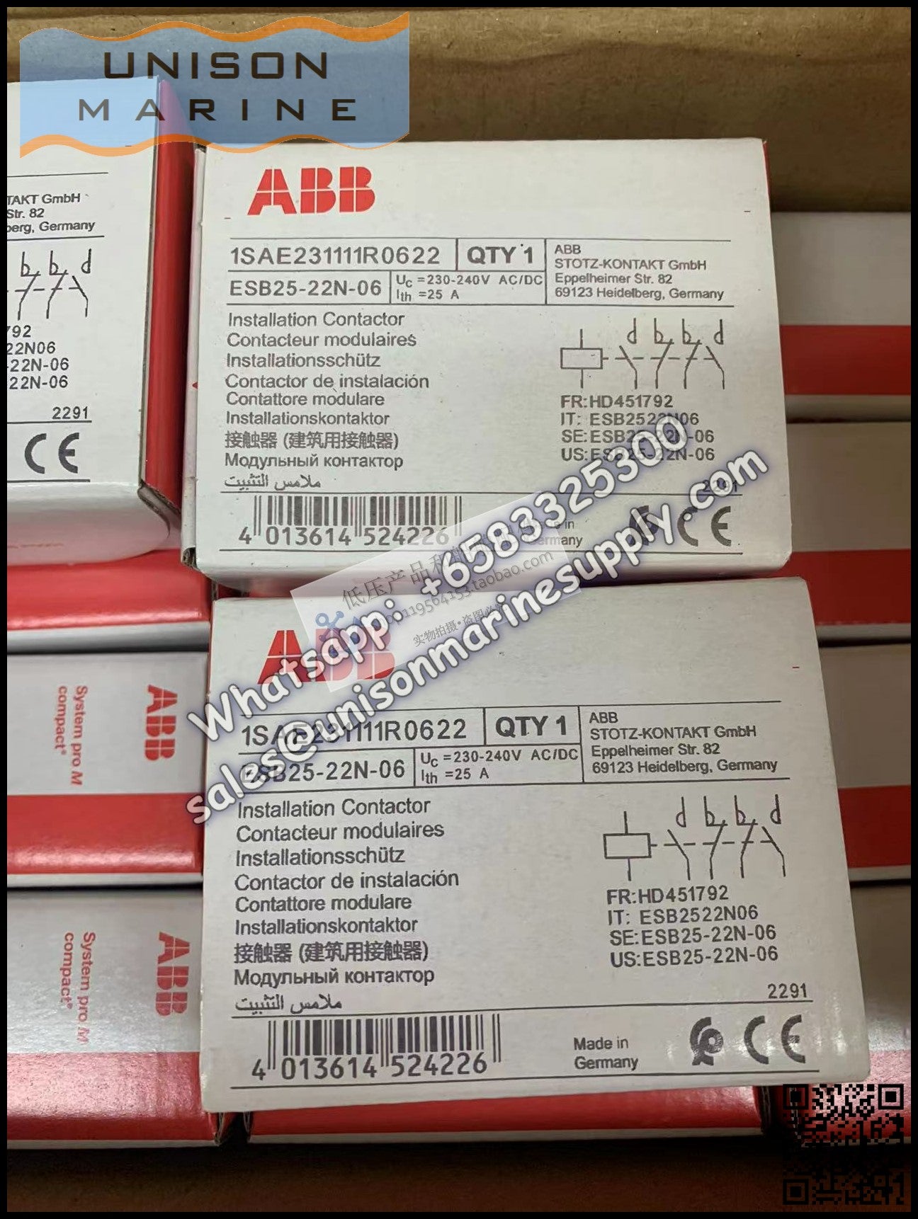 ABB Installation contactors ESB Series ESB25-22N