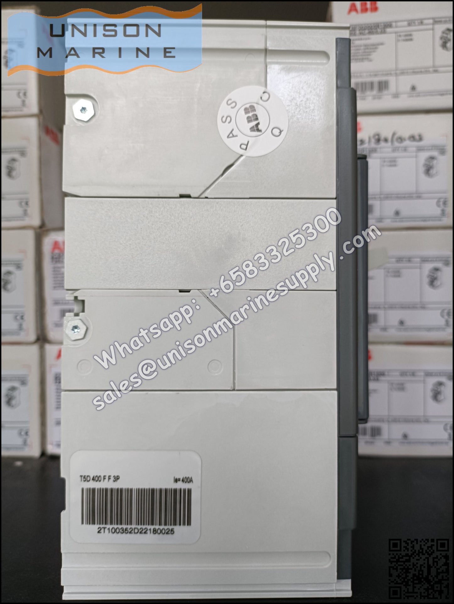 ABB Circuit Breaker(MCCB) T5D 400 3p F F / 1SDA054599R1