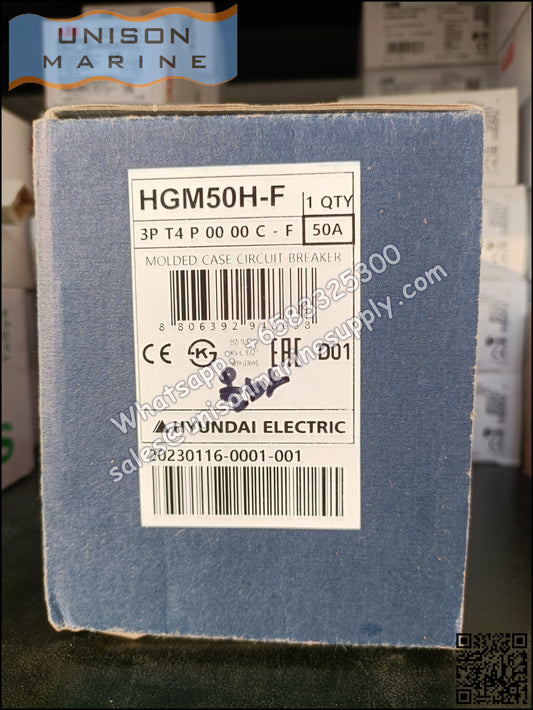 Hyundai Marine Circuit Breaker (MCCB) - HGM50H 3P Fixed / Plug-in Type