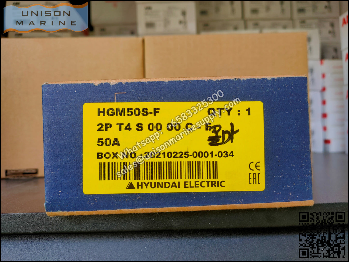 Hyundai Marine Circuit Breaker (MCCB) - HGM50S 2P Fixed / Plug-in Type