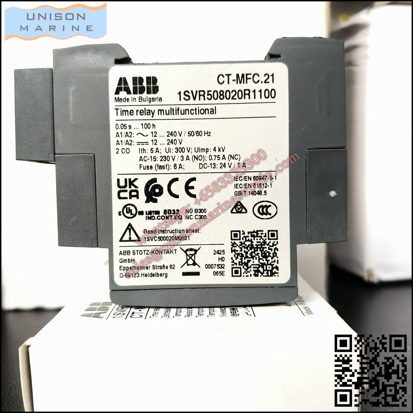 ABB Electronic Time Relay CT-MFC.21, 1SVR508020R1100