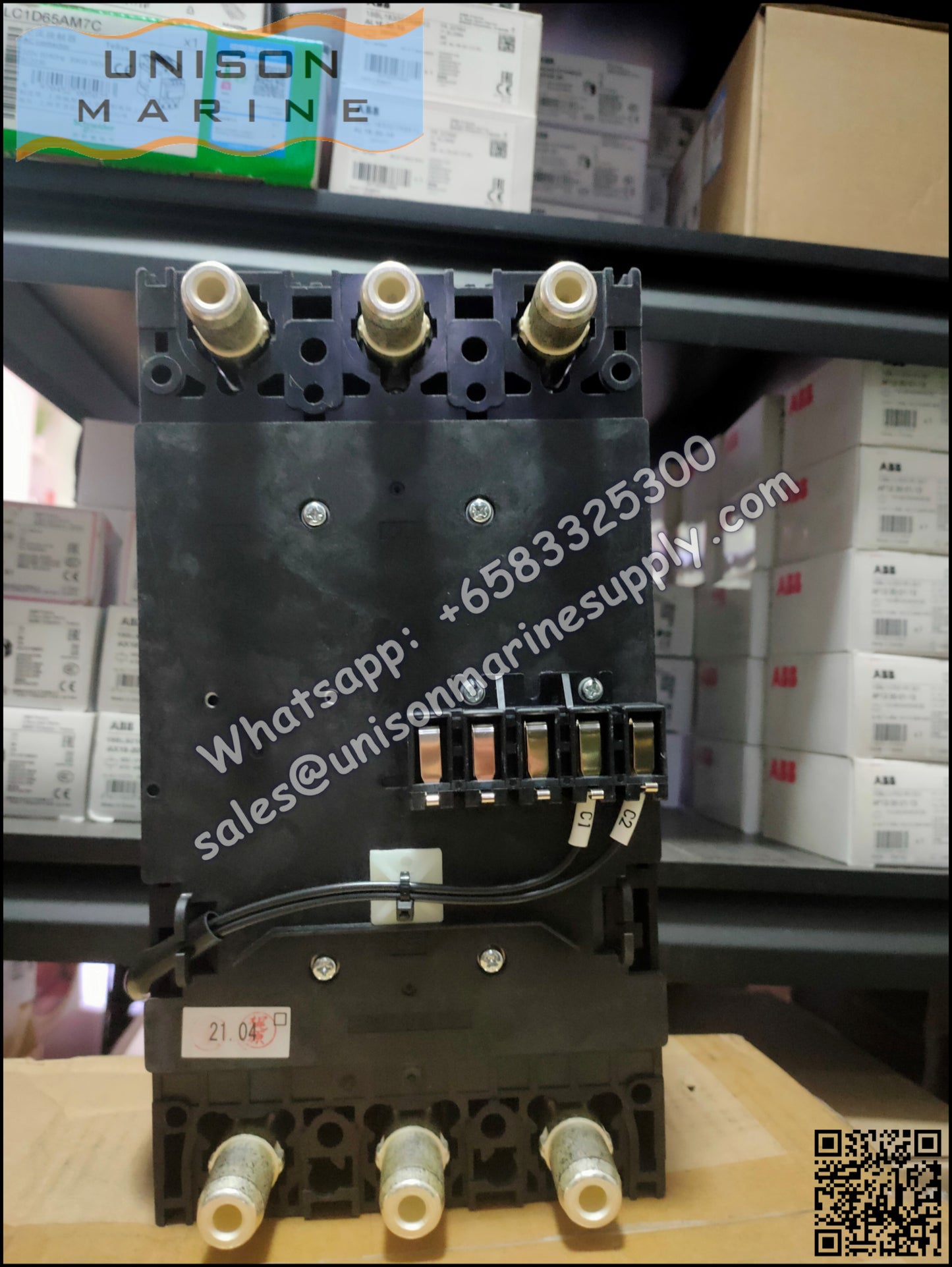 TRASAKI Marine Circuit Breaker (MCCB): S400-GF 3P 350A Fixed / Plug-in Type