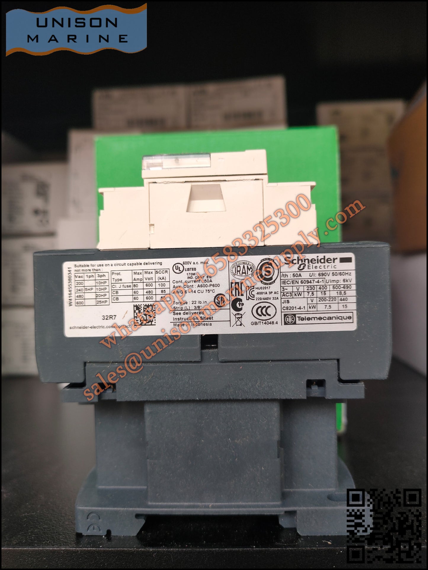 Schneider TeSys Deca Contactors : LC1D32R7