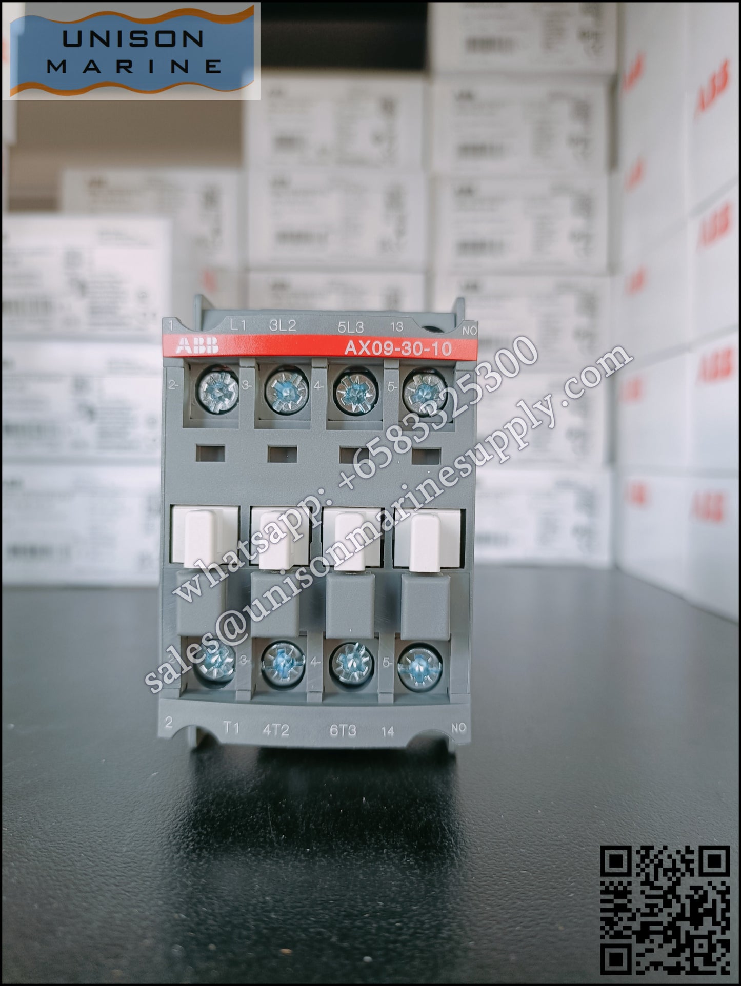 ABB Magnetic Contactors AX Series : AX09-30-10-80*220-230V 50Hz/230-240V60Hz,1SBL901074R8010