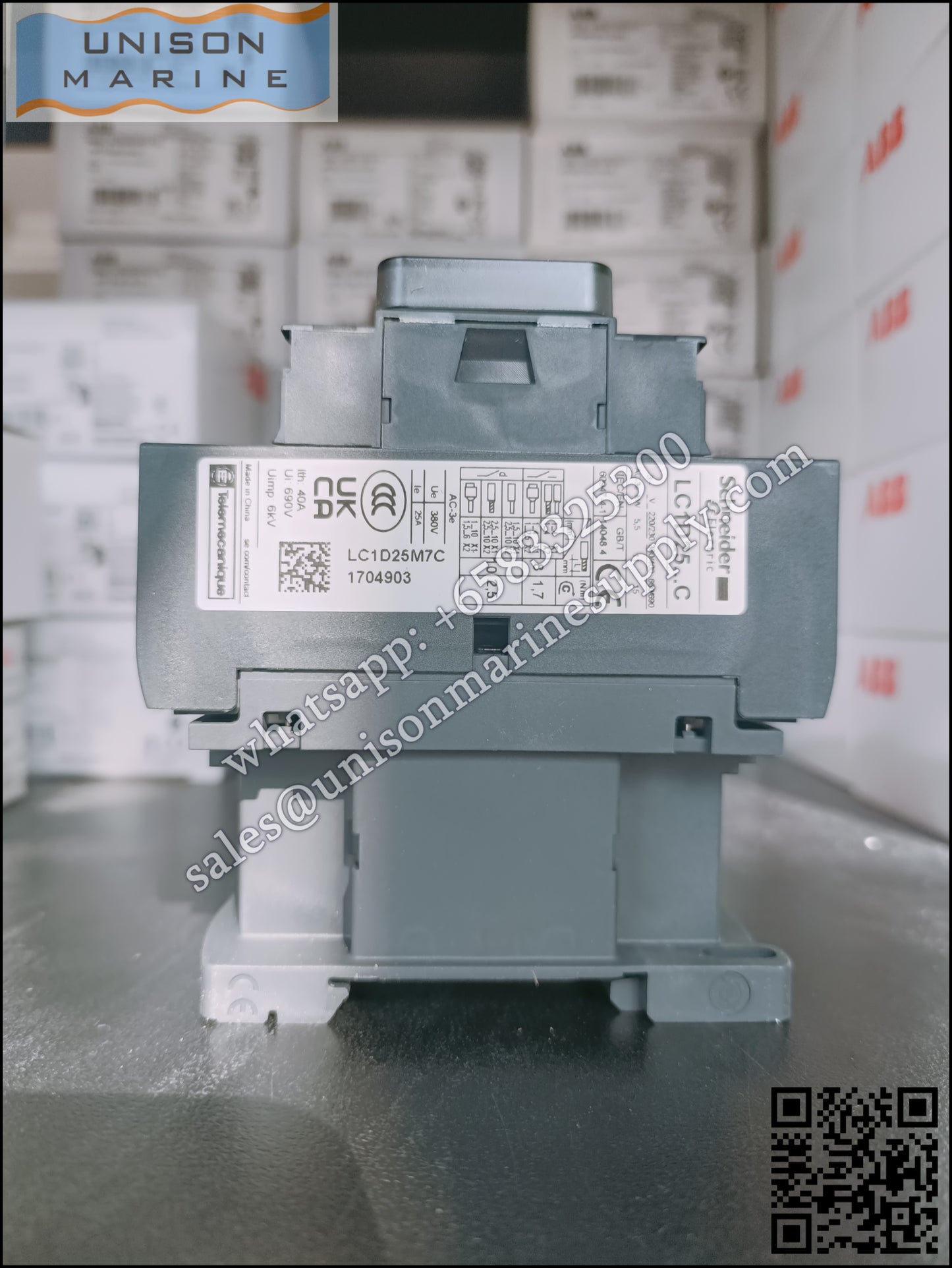 Schneider TeSys Deca Contactors : LC1D25M7C