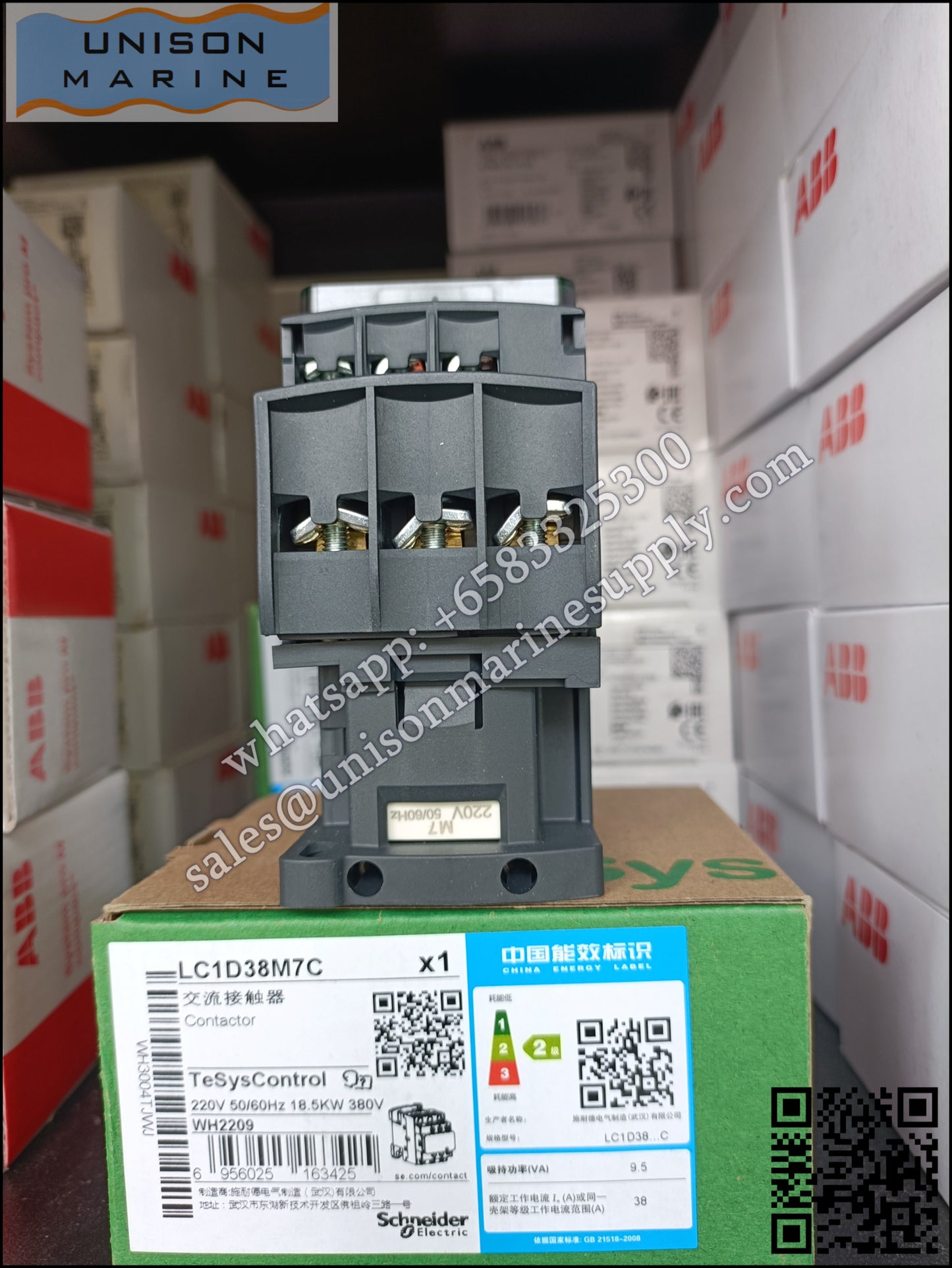 Schneider TeSys Deca Contactors : LC1D38M7C