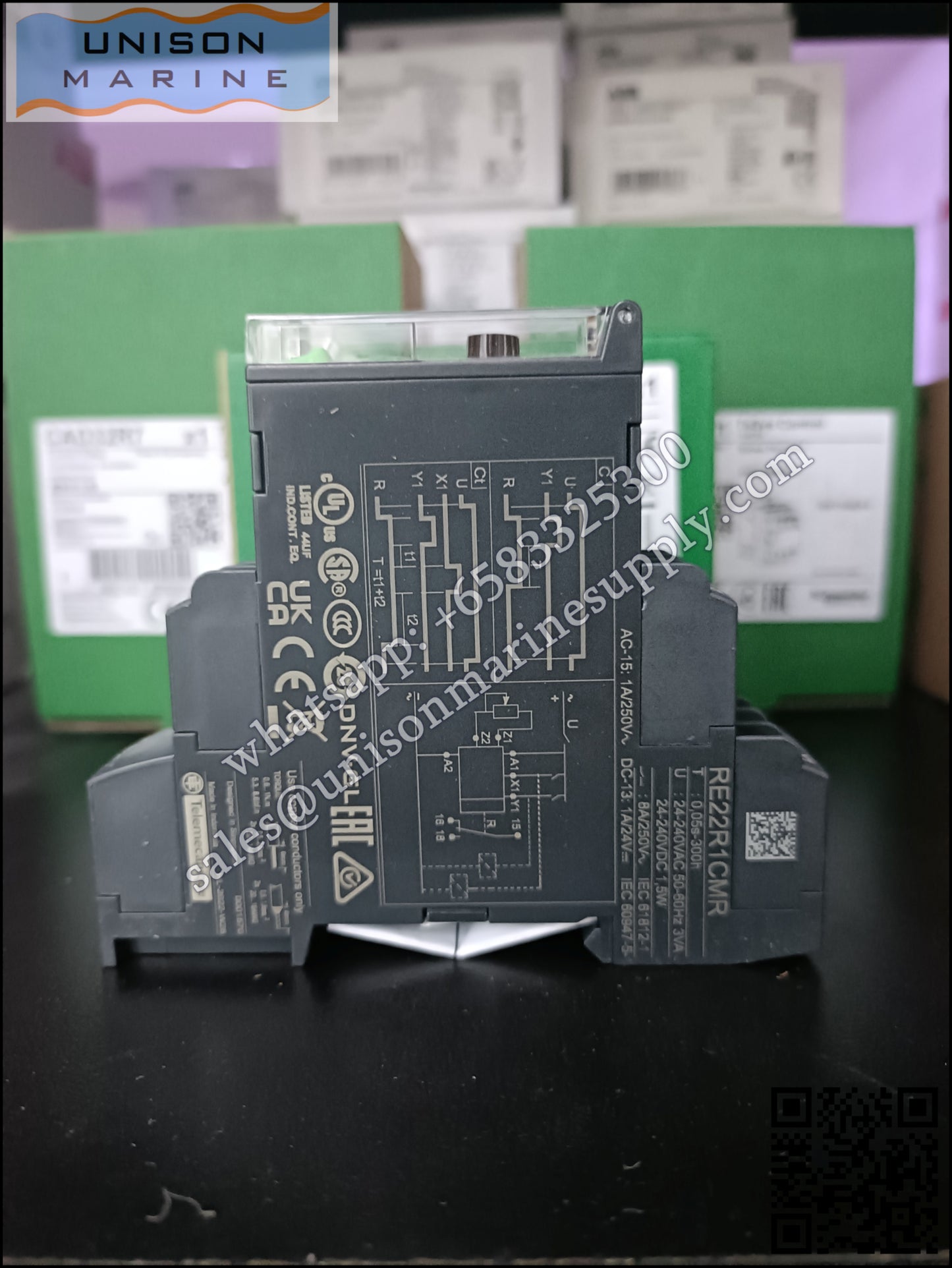 Schneider Harmony Timer Relays: RE22R1CMR, 0.05s..300h - 24..240VAC/DC