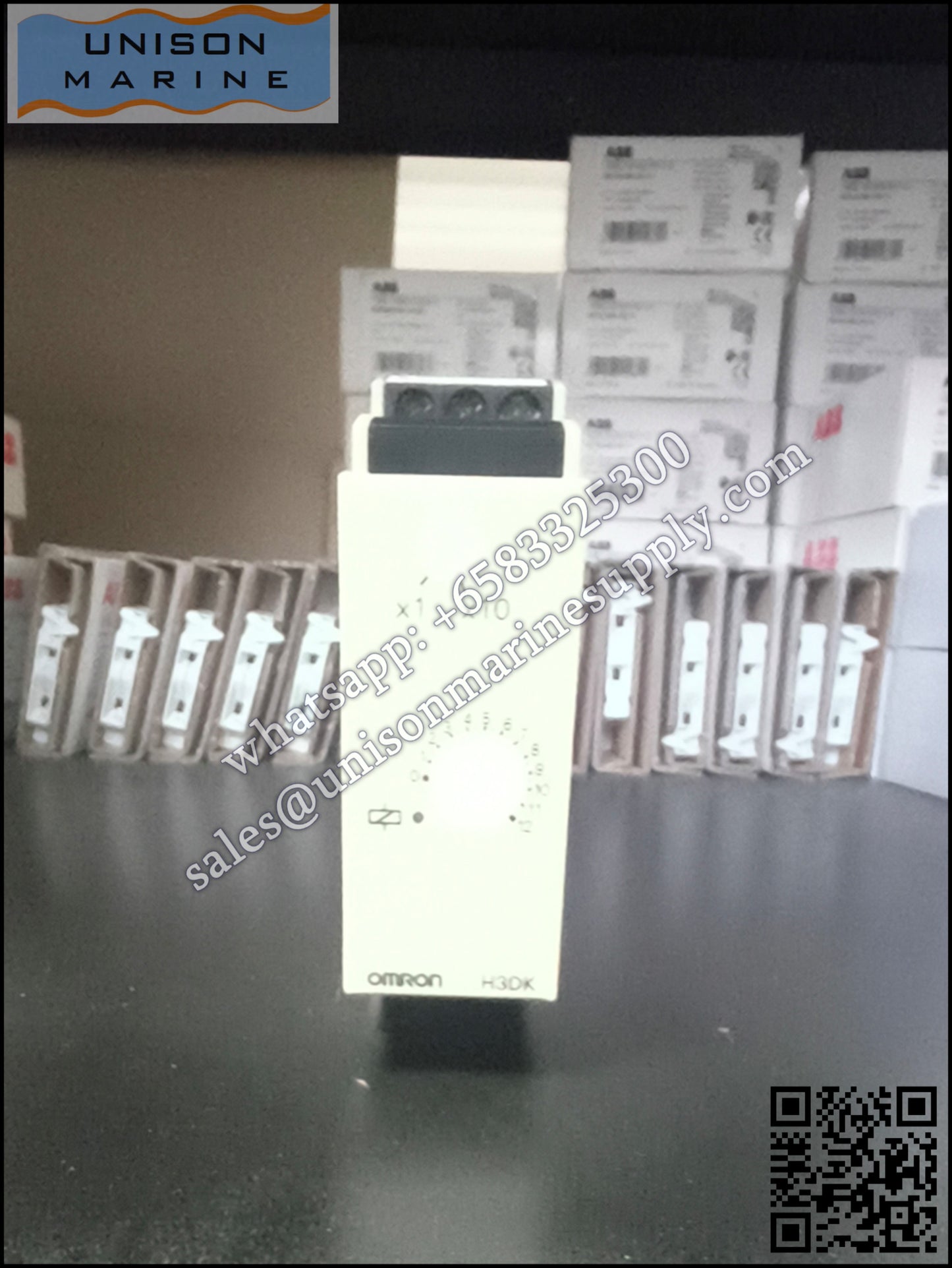 Omron DIN Rail Timer Relay: H3DK-HBL AC/DC24-48