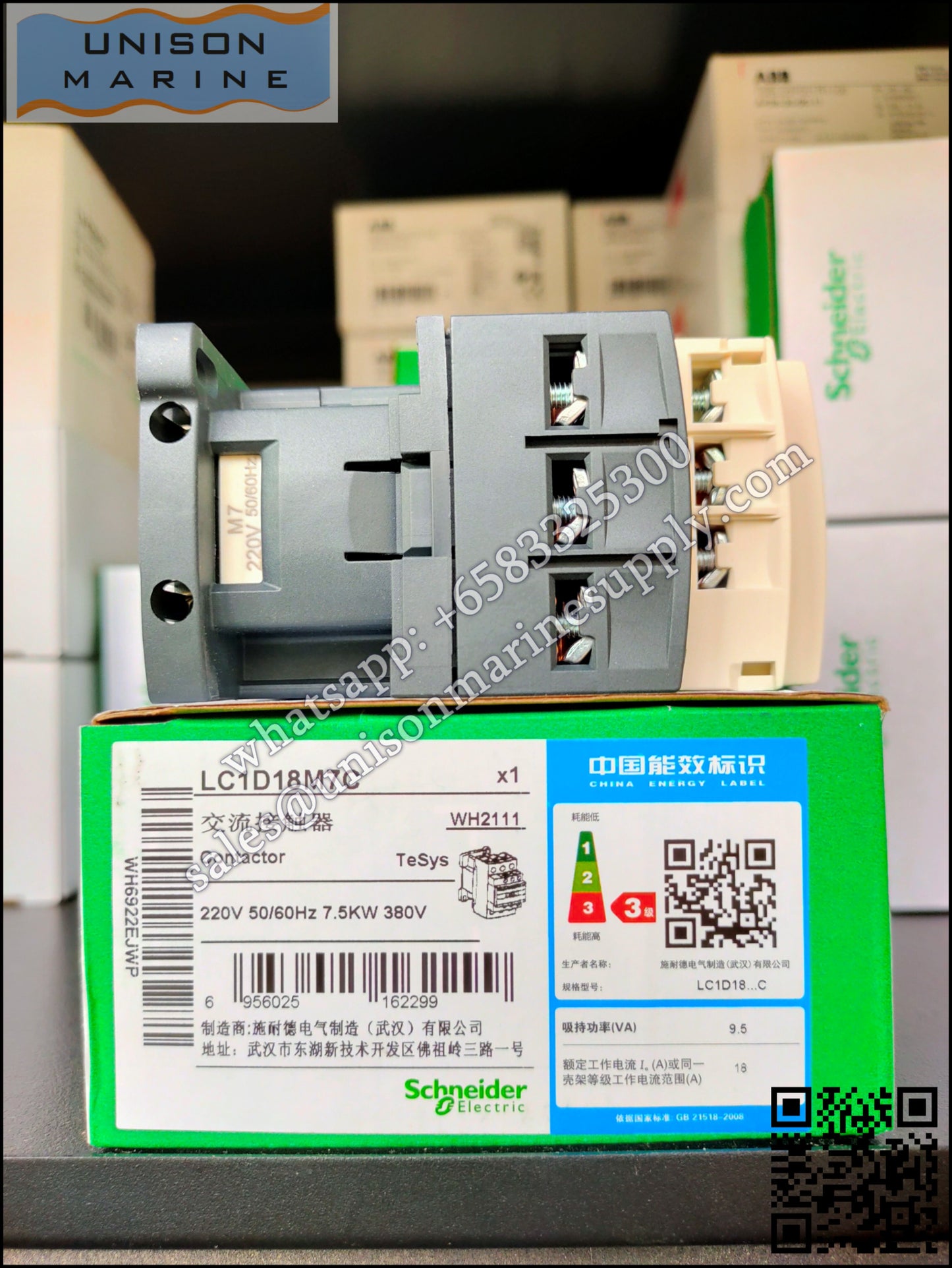 Schneider TeSys Deca Contactors : LC1D18M7C