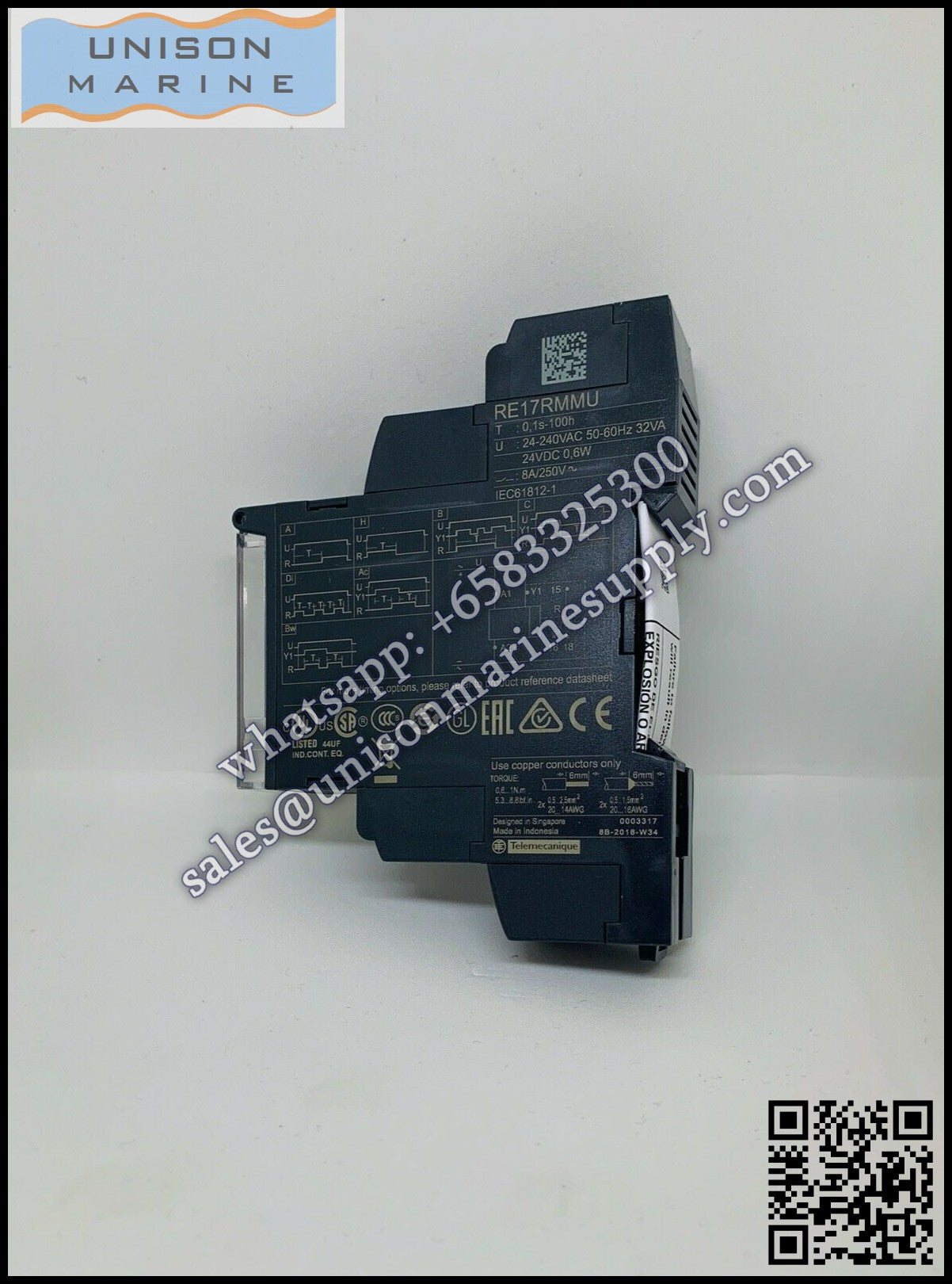 Schneider Harmony Timer Relays: RE17RMMU, 1 s..100 h - 24..240V