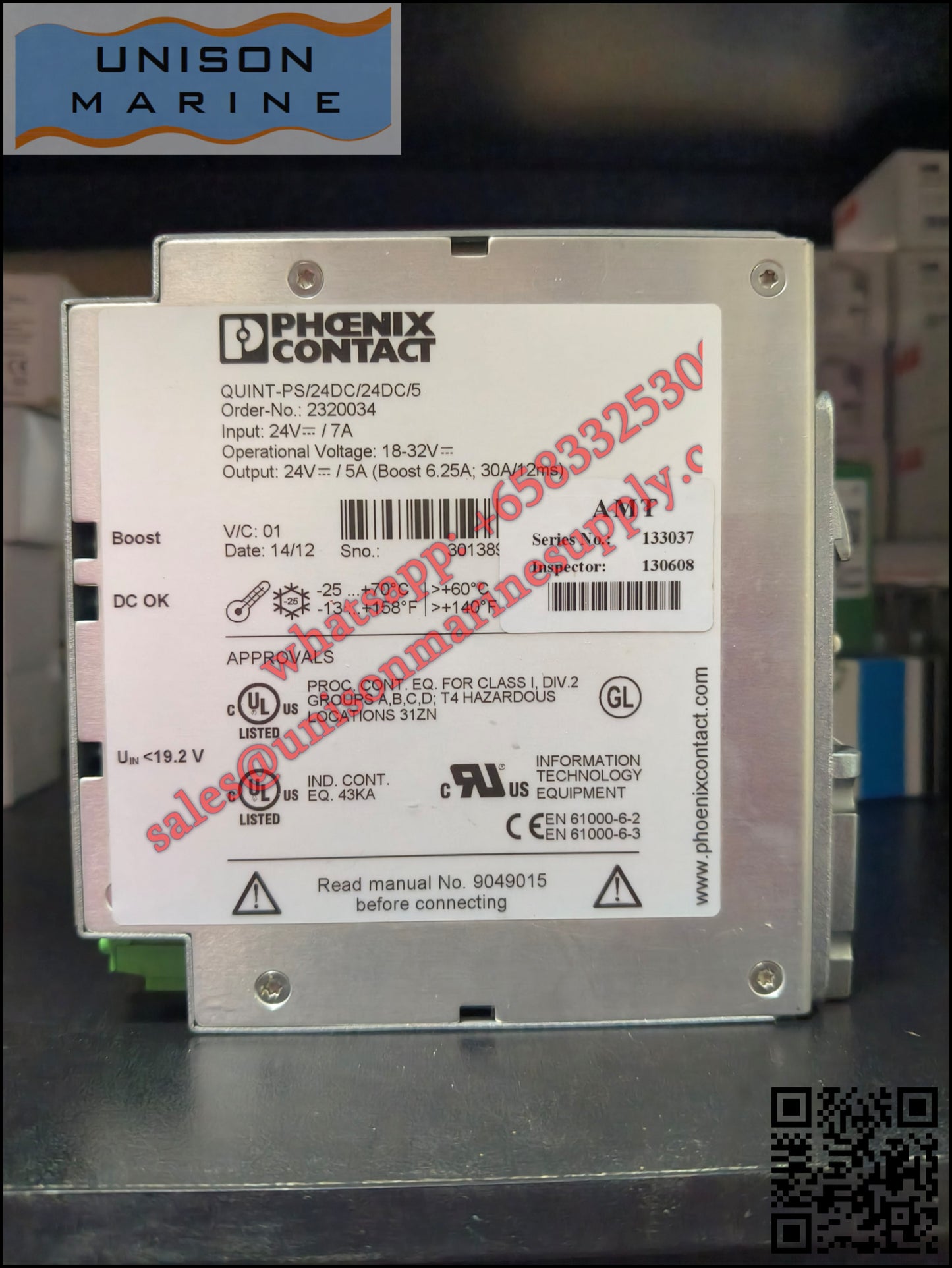 Phoenix Contact DIN Rail Power Supply：QUINT-PS/24DC/24DC/5-DC/DC,2320034