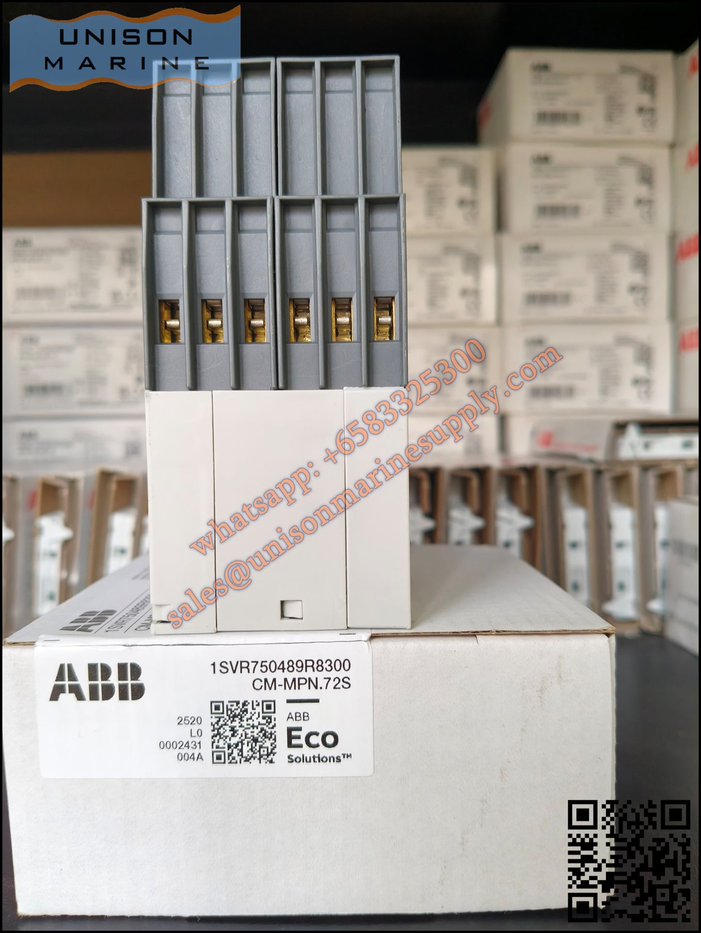 ABB multifunctional three-phase monitoring relays CM-MPN.72S 2c/o, 0,0.1-30s