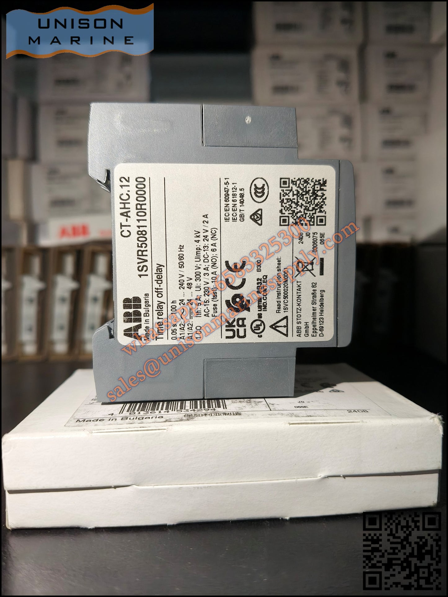 ABB Electronic Time Relay CT-AHC.12, 1SVR508110R0000