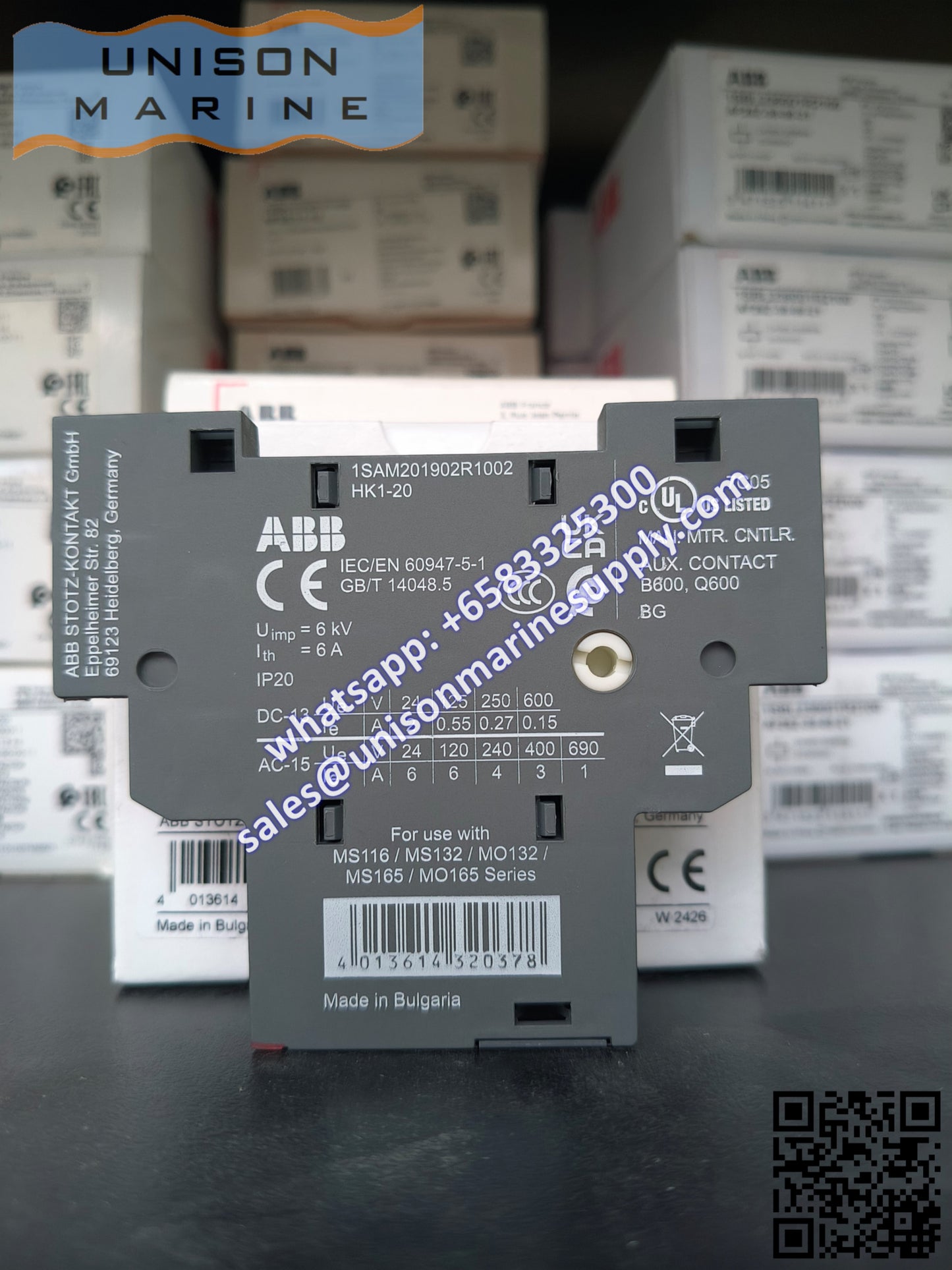 ABB Manual Motor Starter HK1-11 (1SAM201902R1001)