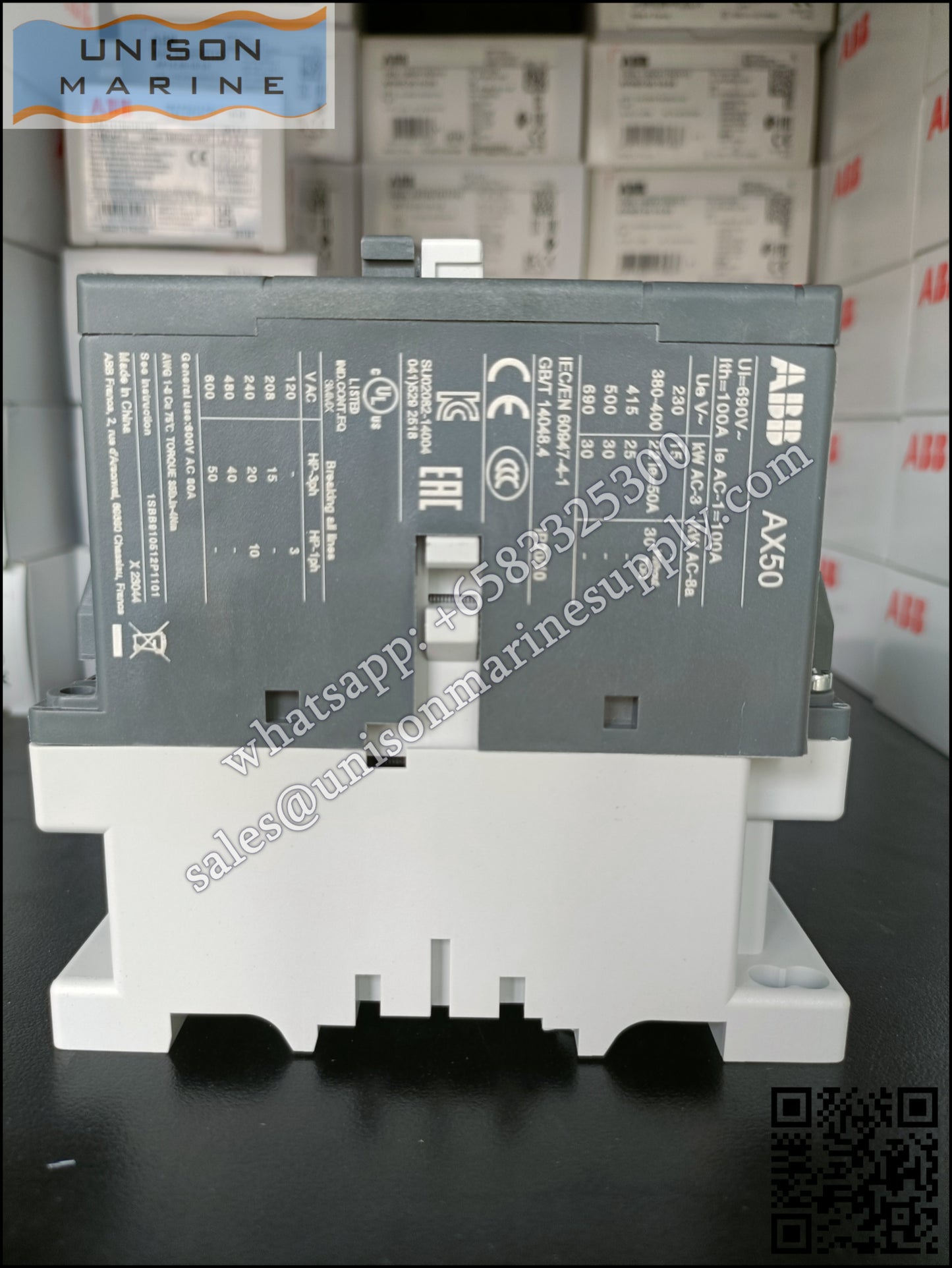 ABB Magnetic Contactors AX Series : AX50-30-11-80*220-230V50Hz/230-240V60Hz,1SBL351074R8011