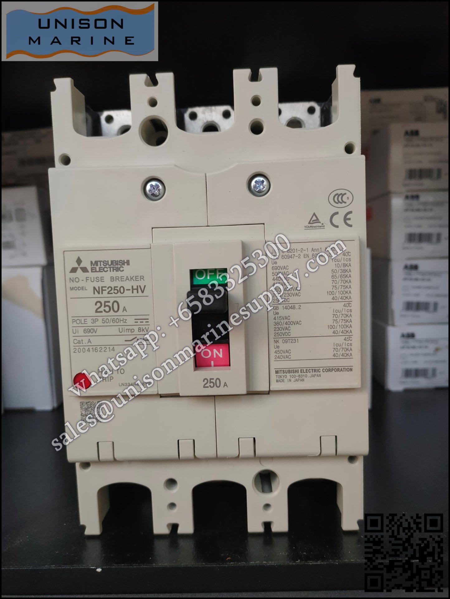 MITSUBISHI Low-voltage Circuit Breakers: NF250-HV 3P 250A