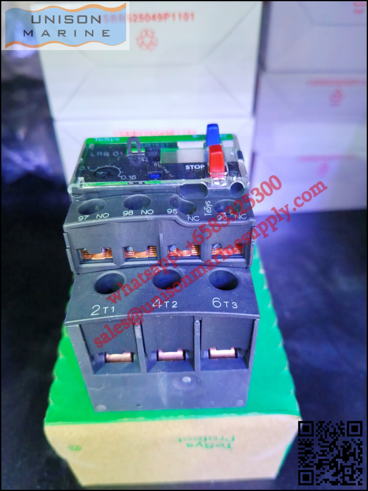 Schneider TeSys Deca Thermal overload relay: LRD01, 0.1 to 0.16A