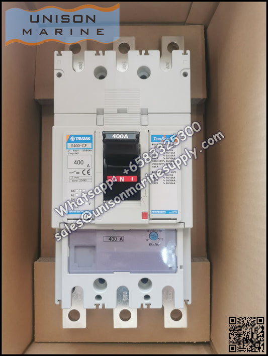 TRASAKI Marine Circuit Breaker (MCCB): S400-CF 3P 400A Fixed / Plug-in Type