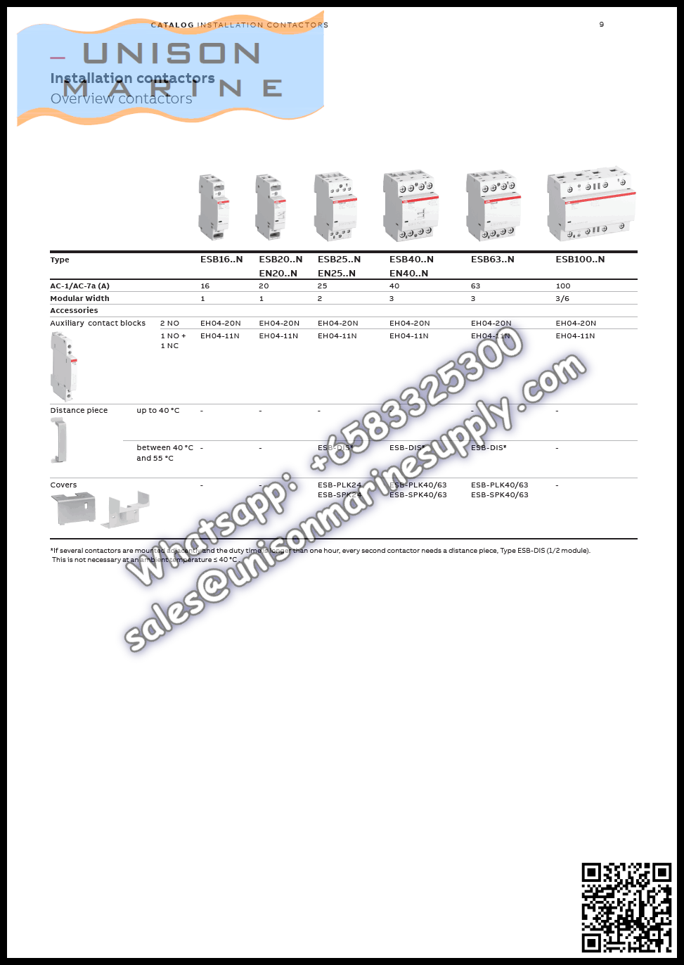 ABB Installation contactors ESB Series ESB16-11N