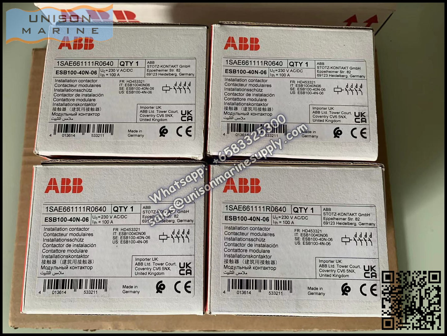 ABB Installation contactors ESB Series ESB100-40N