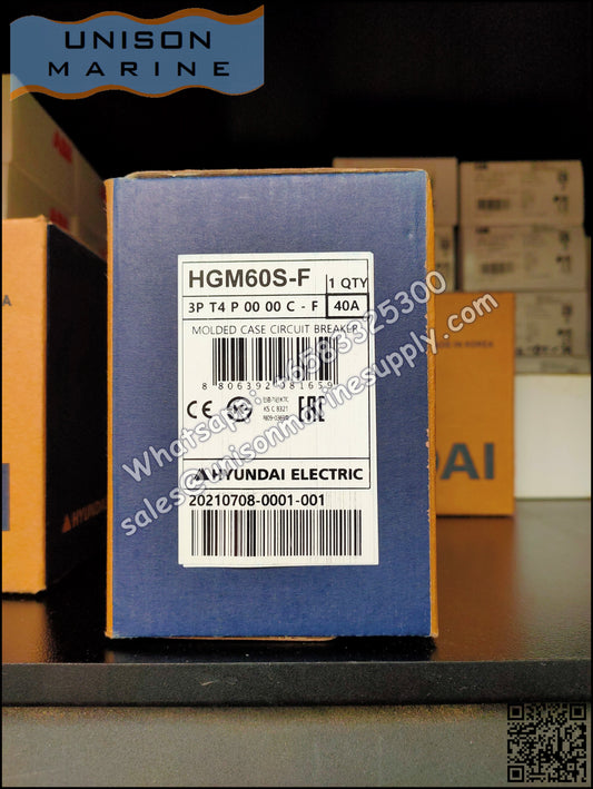 Hyundai Marine Circuit Breaker (MCCB) - HGM60S 3P Fixed / Plug-in Type