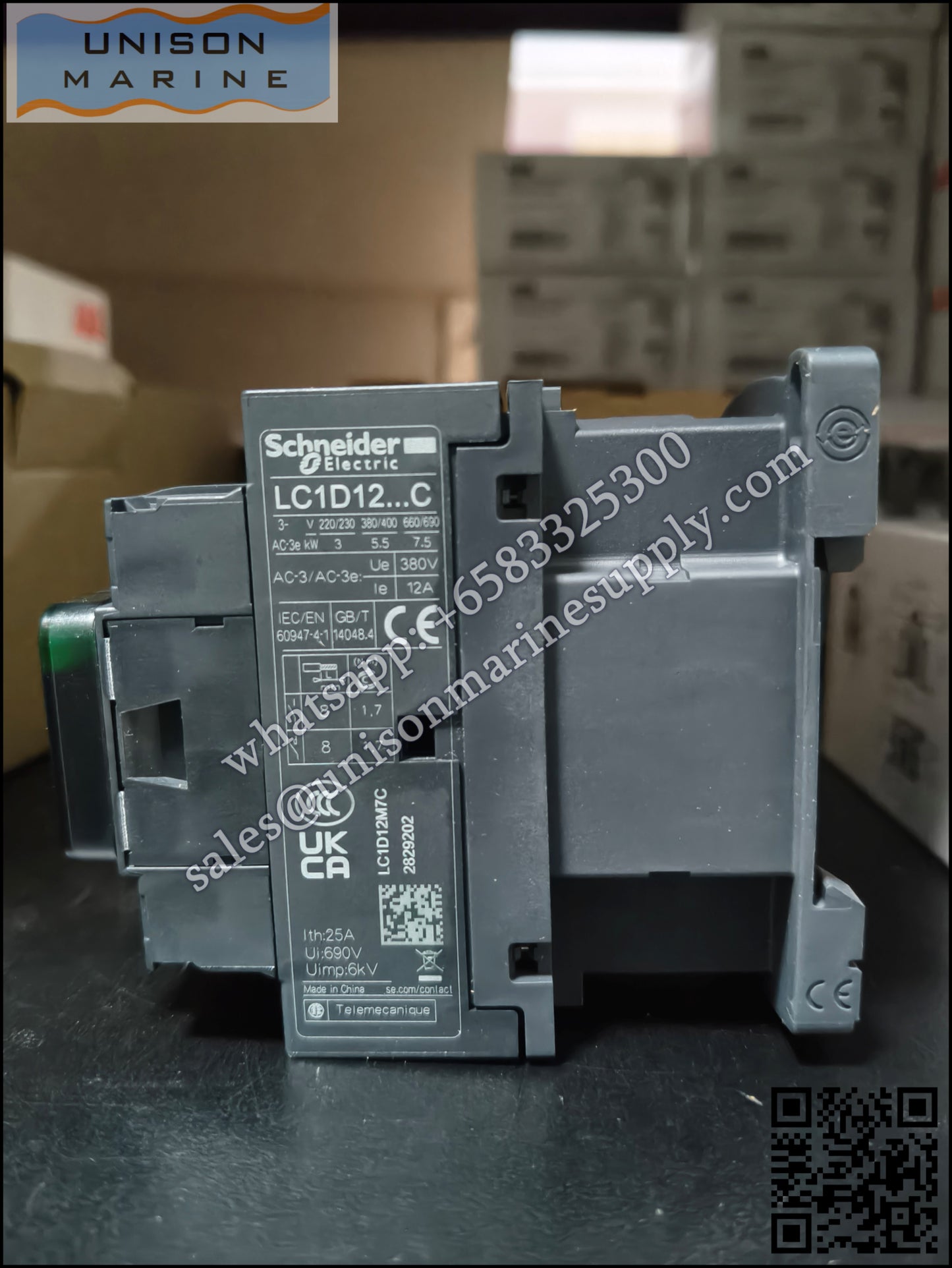 Schneider TeSys Deca Contactors : LC1D12M7C