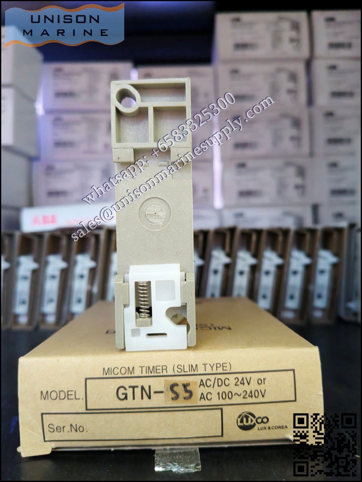 Westronics （LUXCO）Marine Slim Timer : GTN-S5, AC100-240V;24VAC/DC