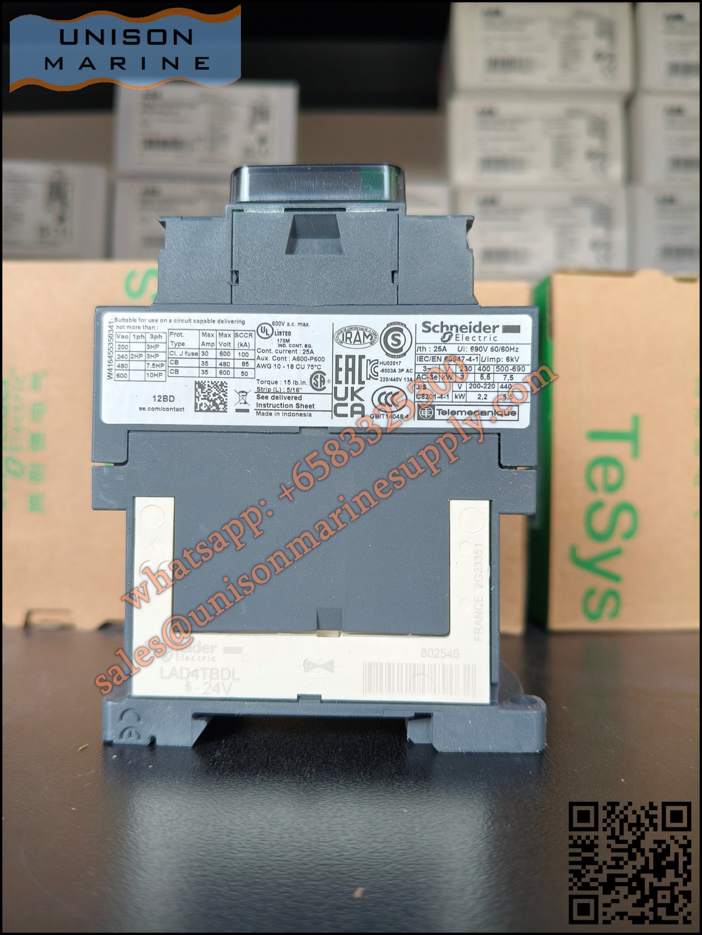 Schneider TeSys Deca Contactors : LC1D12BD