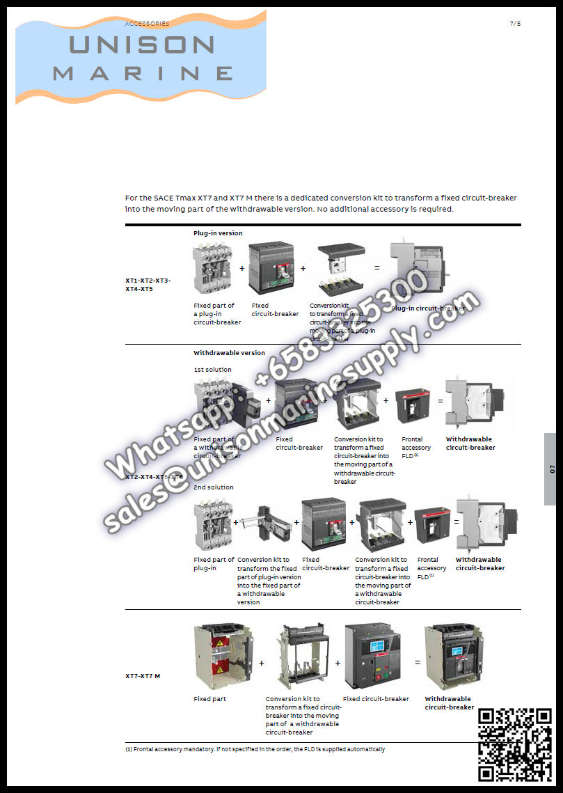 ABB Circuit Breaker(MCCB) T5D 400 3p F F / 1SDA054599R1