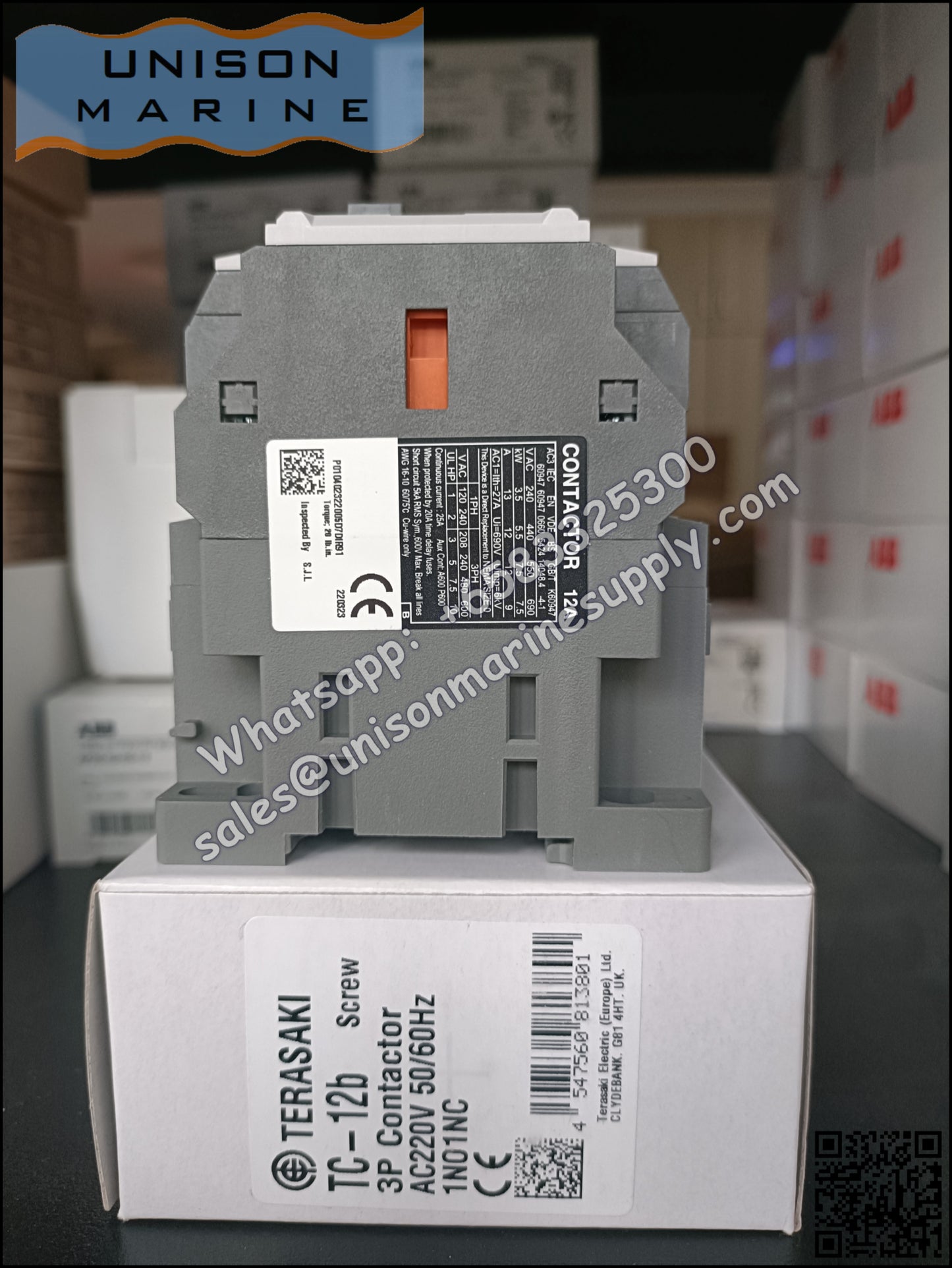 TERASAKI Marine Magnetic Contactors，TC-12b