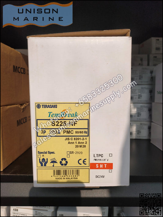 TERASAKI Molded Case Circuit Breaker, MCCB: S225-NF 3P 200A PMC