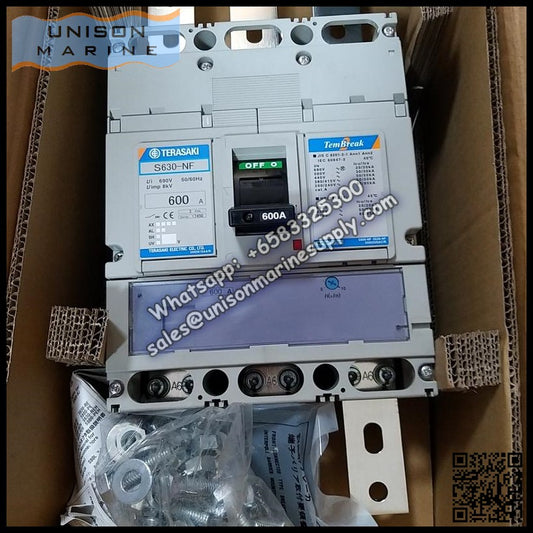 TERASAKI Molded Case Circuit Breaker, MCCB: S630-NF 3P 500-630A PMC