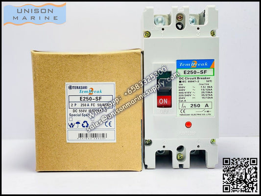 TRASAKI Marine Circuit Breaker (MCCB): E250-SF 2P Fixed / Plug-in Type