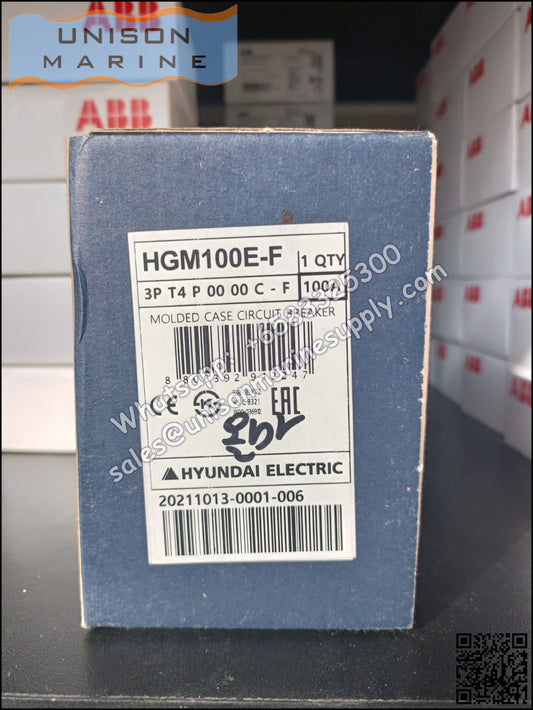 Hyundai Marine Circuit Breaker (MCCB) - HGM100E 3P Fixed / Plug-in Type