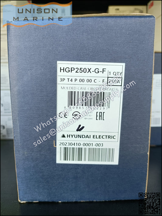 Hyundai Marine Circuit Breaker (MCCB) - HGP250X 3P Fixed / Plug-in Type