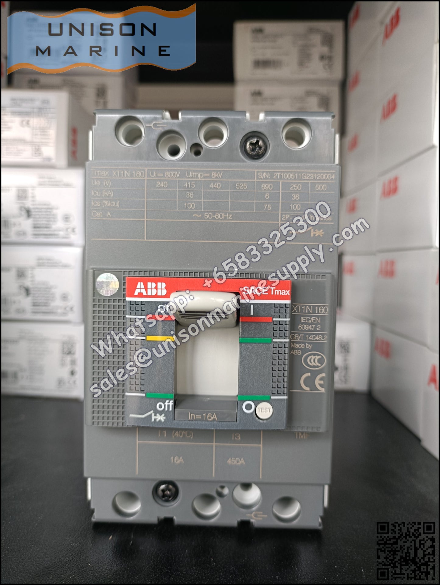 ABB SACE Tmax XT Circuit Breakers: XT1N160