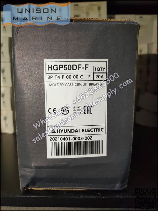 Hyundai Marine Circuit Breaker (MCCB) - HGP50DF 3P Fixed / Plug-in Type