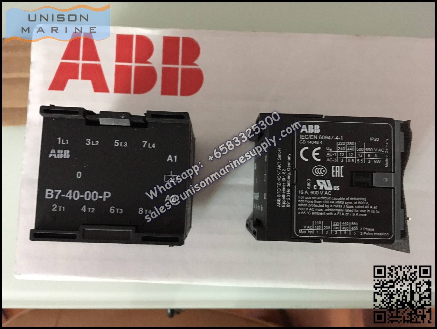 ABB B6, B7 series mini contactors: B7-40-00-P