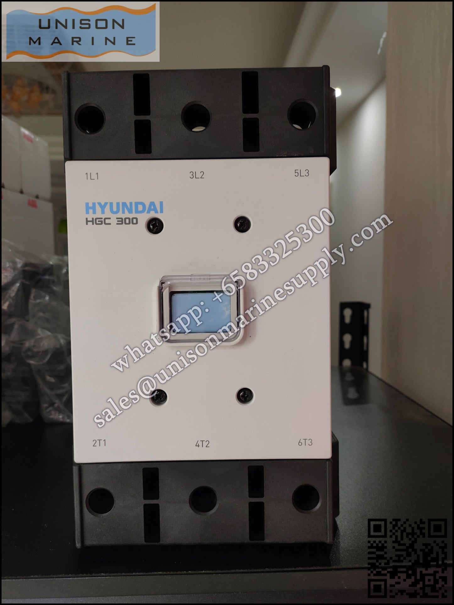 Hyundai Marine Magnetic Contactors HGC300 22NS F440 (Coil：380-450VAC)