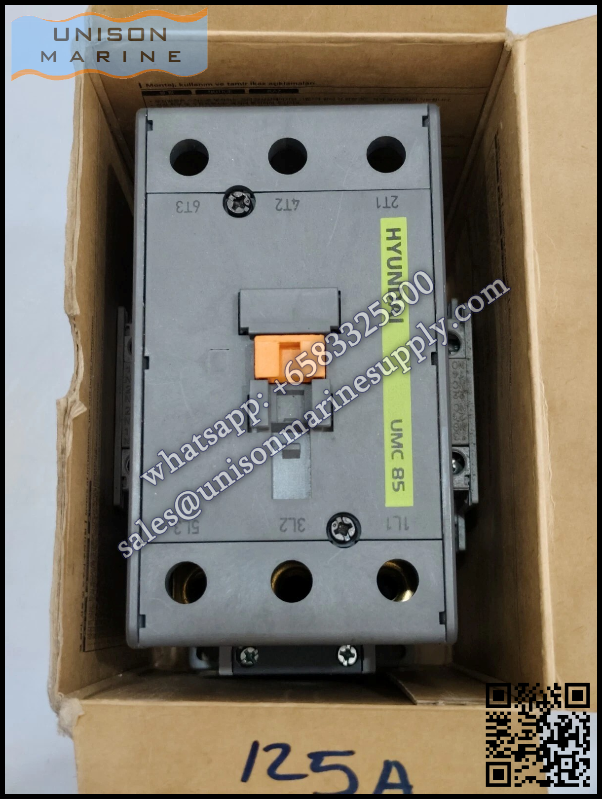 Hyundai Marine Magnetic Contactors: UMC85