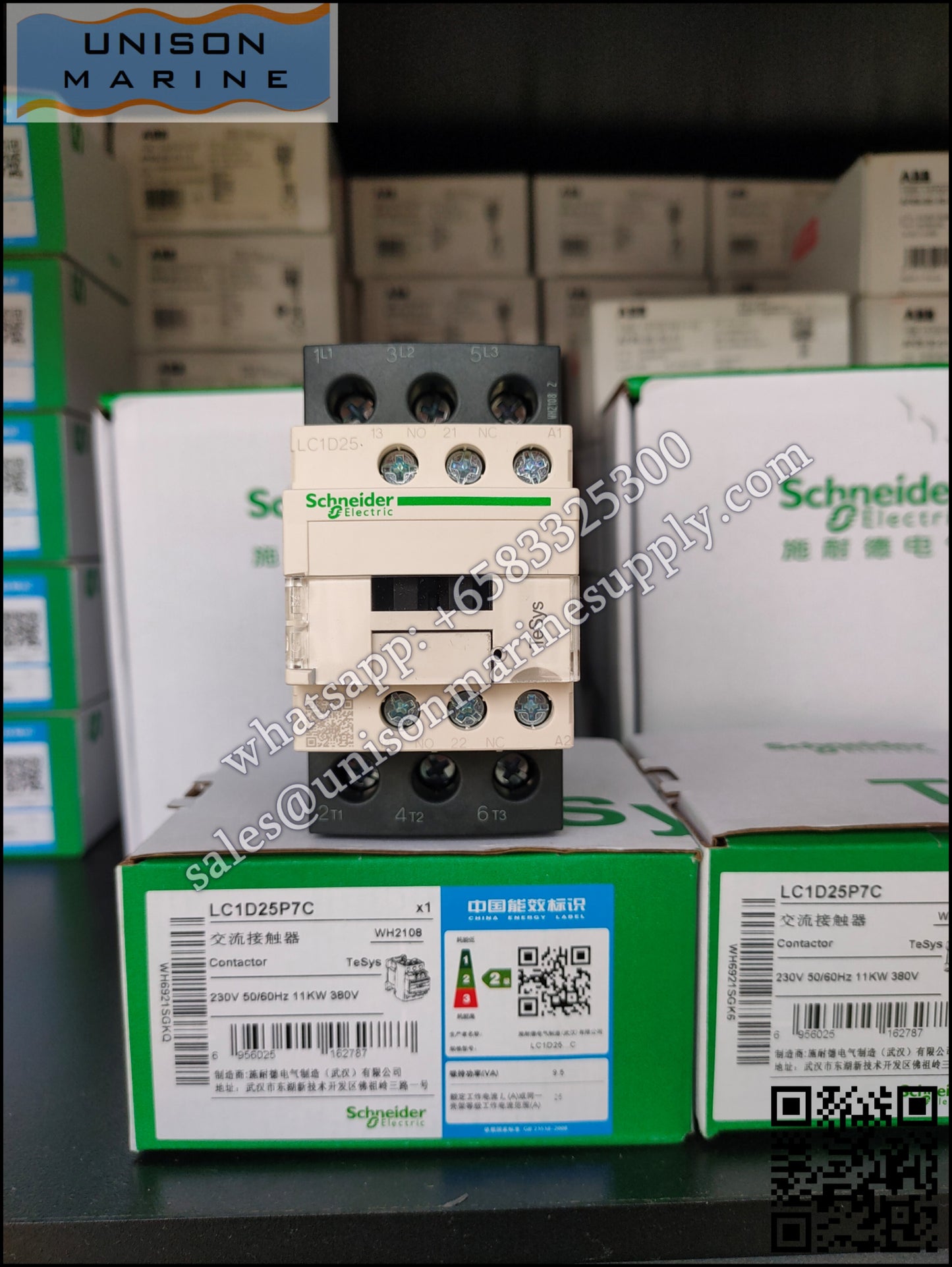 Schneider TeSys Deca Contactors : LC1D25P7C