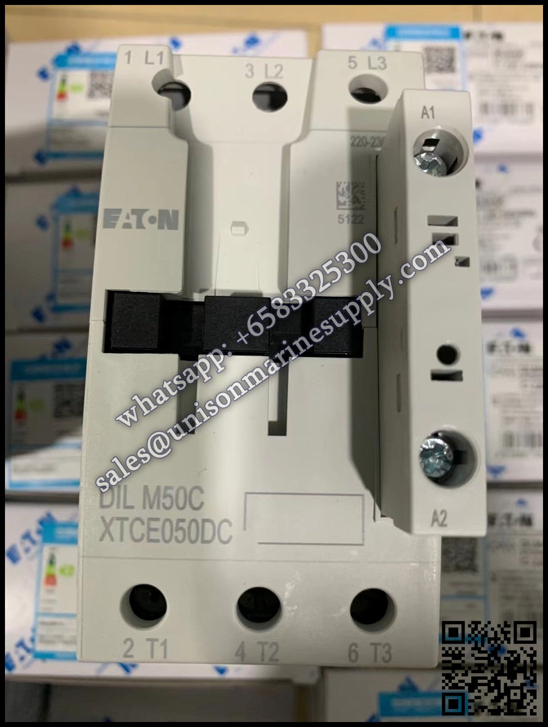 Eaton DILM Contactor, DILM50C 220-230V 50Hz Coil  3-Pole