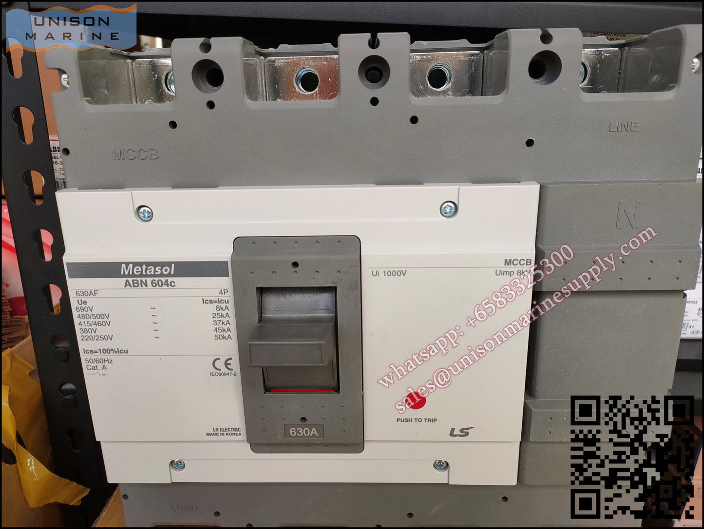 LS Metasol marine circuit breaker- ABN604C 4P 630A
