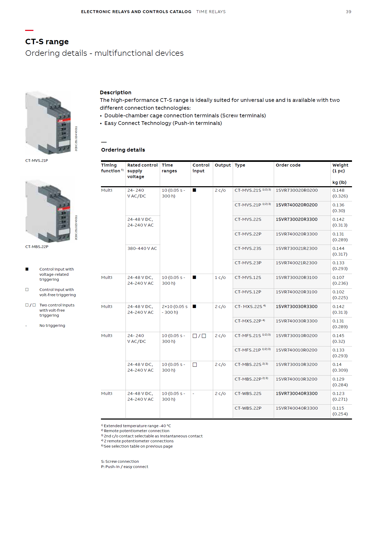 ABB Marine Time Relay CT-SDE, 1 c/o, 0.3-30s, 380-440VAC