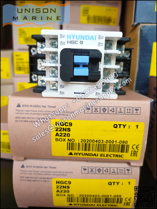 Hyundai Marine Magnetic Contactors HGC9