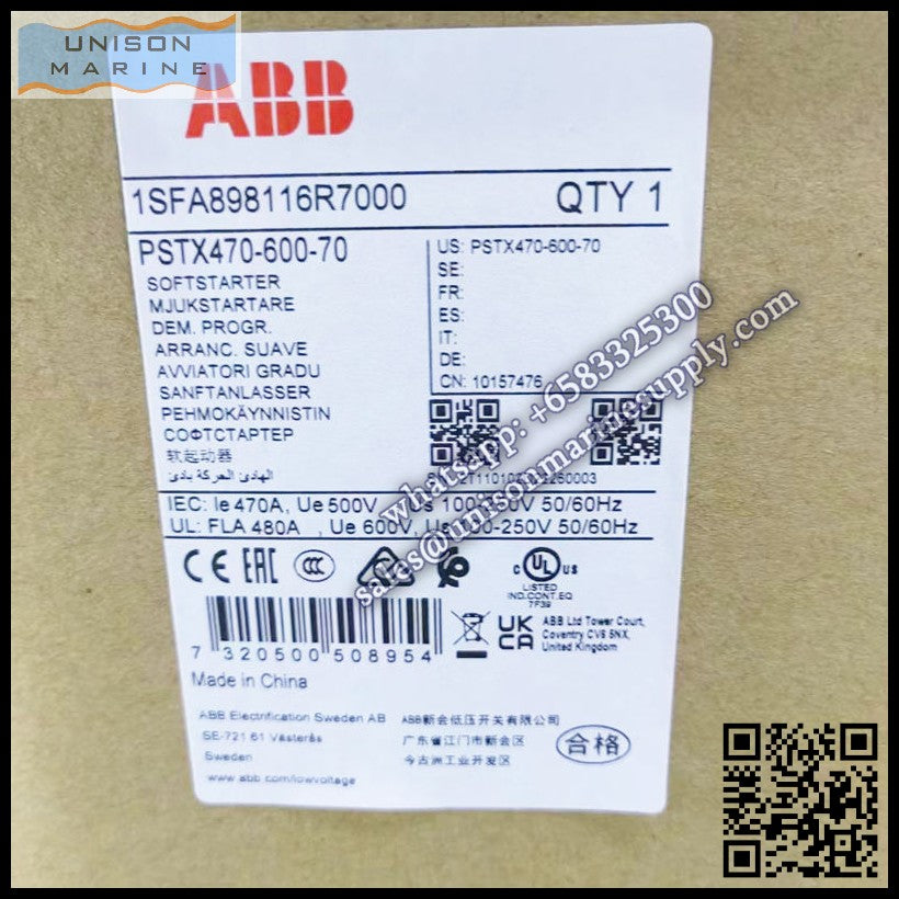ABB Softstarter PSTX470-600-70, 1SFA898116R7000