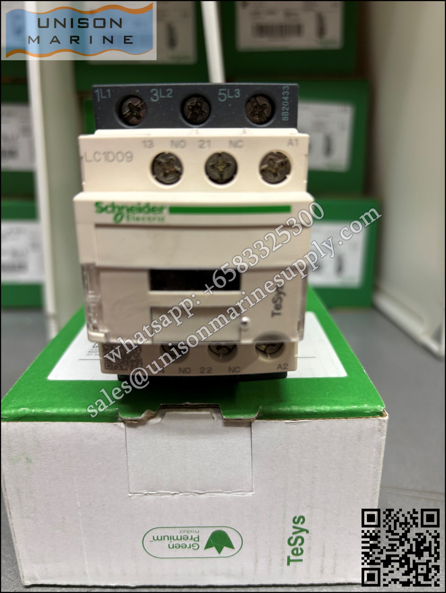 Schneider TeSys Deca Contactors : LC1D09N7, 9A 415VAC 50/60Hz coil