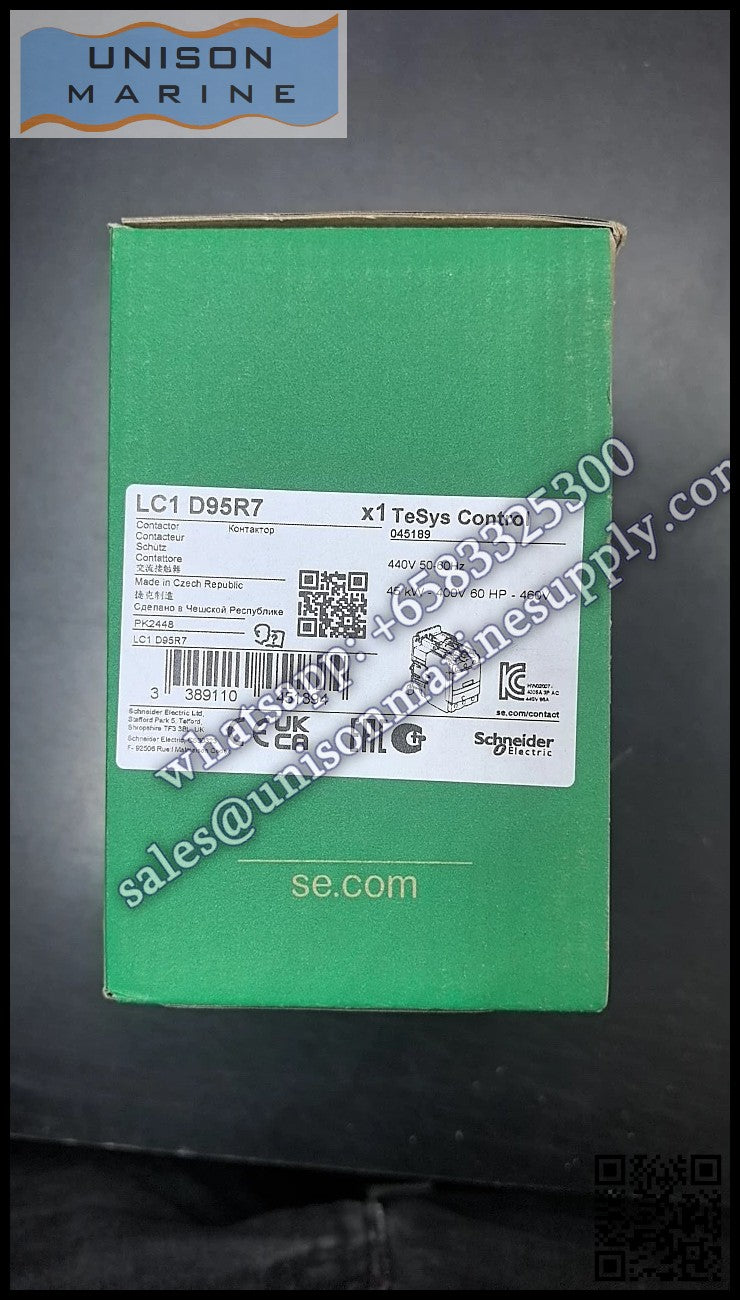 Schneider TeSys Deca Contactors : LC1D95R7