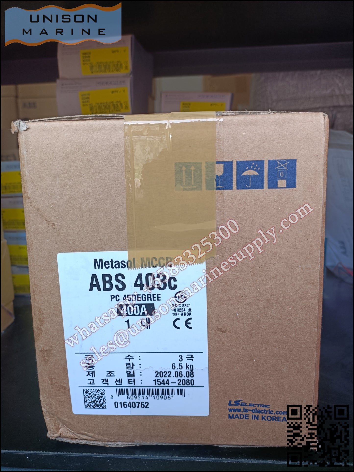 LS Metasol marine circuit breaker- ABS403C 3P 400A Fixed / Plug-in Type